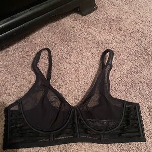 Victoria’s Secret Elegant Black Sheer Bralette